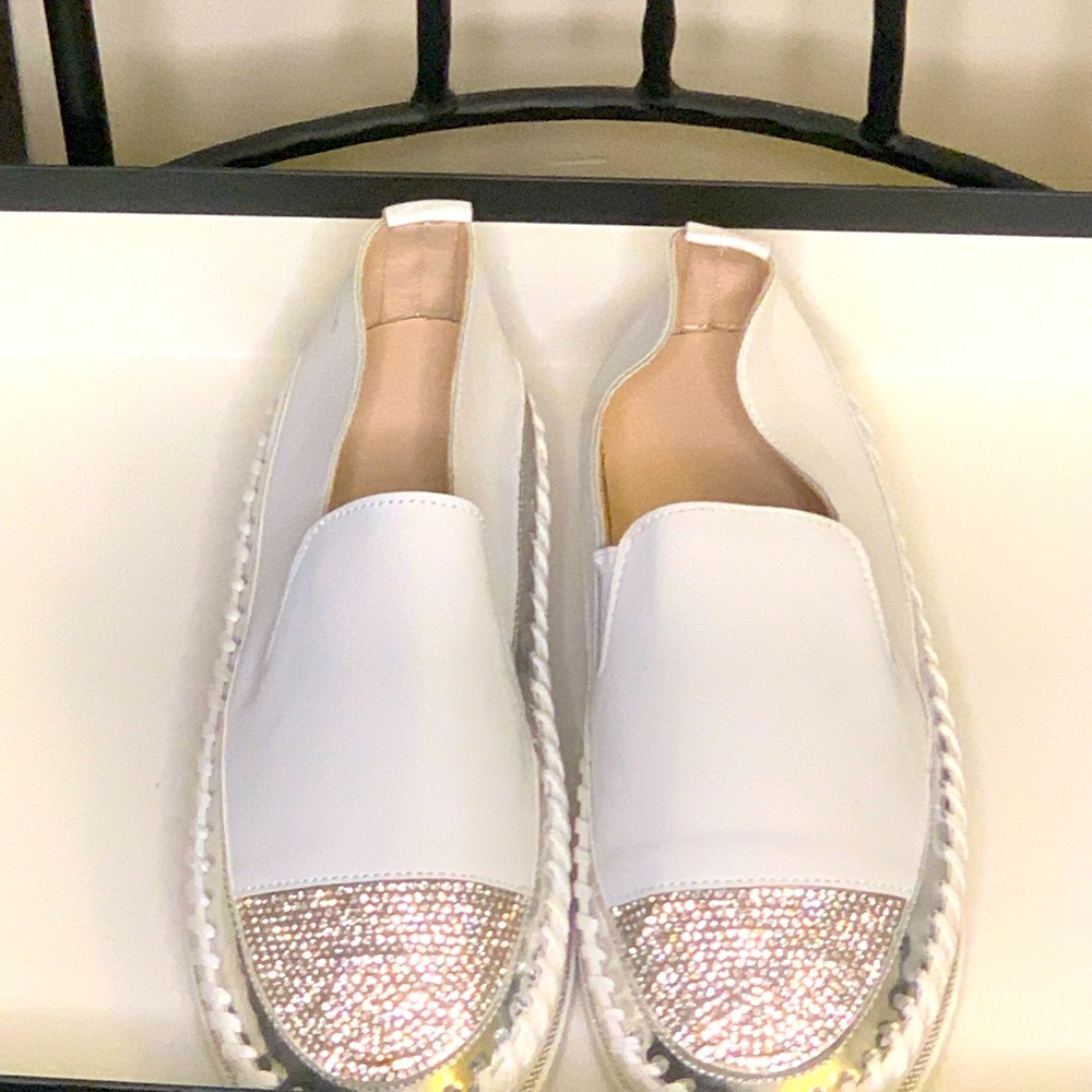 Never worn slip on sparkly shoes